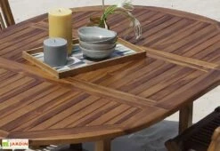 Salon De Jardin En Bois De Teck – 1 Table 170 Cm Et 4 Chaises -Solid || Axi || EXIT TOYS Soldes Boutique salon jardin teck huile c4 5