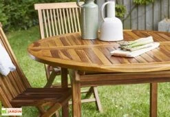 Salon De Jardin En Bois De Teck – 1 Table 170 Cm Et 6 Chaises -Solid || Axi || EXIT TOYS Soldes Boutique salon jardin teck huile c6 3