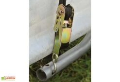 Garage En Toile Polyéthylène Et Acier 18,3 M² Anthracite -Solid || Axi || EXIT TOYS Soldes Boutique sangle garage toile polyethylene acier 18m2 anthracite