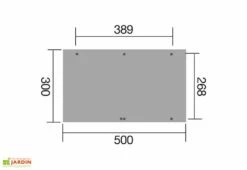 Carport Simple En Bois De Pin Traité Et PVC Avec Arc 606 A T1 - 15 M² -Solid || Axi || EXIT TOYS Soldes Boutique schema carport voiture bois arc weka