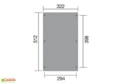 Carport En Bois De Pin Traité Et Toit En Acier Galvanisé – 16,99 M² -Solid || Axi || EXIT TOYS Soldes Boutique schema dimensions carport simple weka