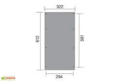 Carport En Bois De Pin Traité Et Toit En Acier Galvanisé – 20,31 M² -Solid || Axi || EXIT TOYS Soldes Boutique schema dimensions carport weka 20m2