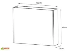 Jardinière En Métal Avec 3 Niveaux De Contenance - 100 X 25 X 80 Cm -Solid || Axi || EXIT TOYS Soldes Boutique schema dimensions jardiniere hg