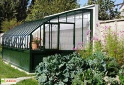 Serre Adossée Ancienne En Aluminium Et Verre Trempé 4mm Chambord 605x280 -Solid || Axi || EXIT TOYS Soldes Boutique serre ancienne en aluminium et verre trempe 4mm chambord 605x280 2