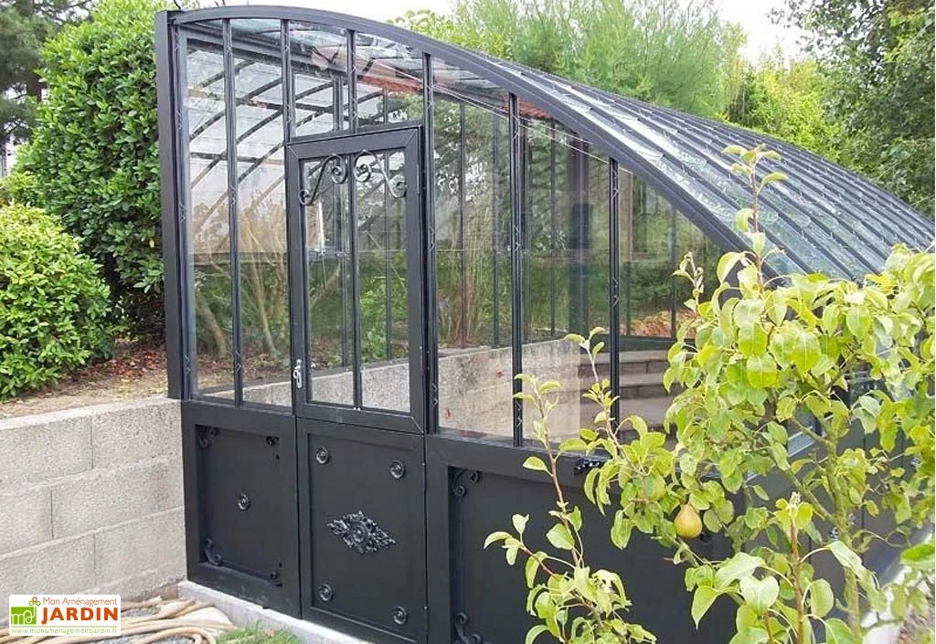 Serre Adossée Ancienne En Aluminium Et Verre Trempé 4mm Versailles 380x280m 5 Serre Adossée Ancienne En Aluminium Et Verre Trempé 4mm Versailles 380x280m – Image 3