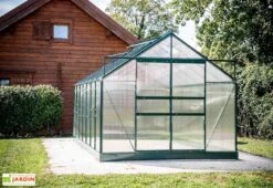 Serre De Jardin Polycarbonate 10,37m² Avec Base + 4 Lucarnes -Solid || Axi || EXIT TOYS Soldes Boutique serre de jardin polycarbonate 10 37m avec base 4 lucarnes