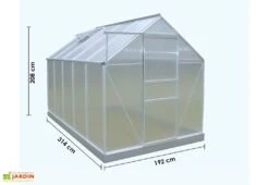 Serre De Jardin Polycarbonate 6,03 M² (192x314) -Solid || Axi || EXIT TOYS Soldes Boutique serre de jardin polycarbonate 6 03 m 192x314 3