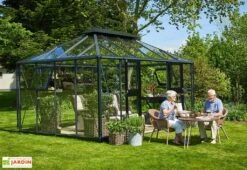 Jardin D’Hiver Verre Trempé Alu Anthracite 13 M² – Juliana Grand Oase -Solid || Axi || EXIT TOYS Soldes Boutique serre jardin aluminium anthracite verre trempe juliana grand oase 6
