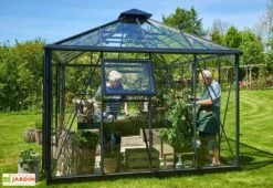 Jardin D’Hiver Verre Trempé Alu Anthracite 13 M² – Juliana Grand Oase -Solid || Axi || EXIT TOYS Soldes Boutique serre jardin aluminium anthracite verre trempe juliana grand oase 8