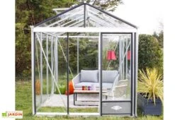 Serre De Jardin En Aluminium Et Verre Trempé Luxia 10,8 M² -Solid || Axi || EXIT TOYS Soldes Boutique serre jardin aluminium lucia 236x457 cm