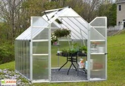 Serre De Jardin En Aluminium Et Polycarbonate Essence 9 M² 10 Serre De Jardin En Aluminium Et Polycarbonate Essence 9 M² -Solid || Axi || EXIT TOYS Soldes Boutique serre jardin aluminium polycarbonate essence 9 m 1