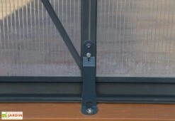 Serre De Jardin En Aluminium Et Polycarbonate Glory 11,8 M² - Grise -Solid || Axi || EXIT TOYS Soldes Boutique serre jardin aluminium polycarbonate glory 11 8 m 1