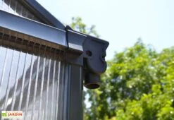 Serre De Jardin En Aluminium Et Polycarbonate Glory 11,8 M² - Grise -Solid || Axi || EXIT TOYS Soldes Boutique serre jardin aluminium polycarbonate glory 11 8 m 5