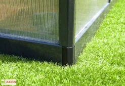Serre De Jardin En Aluminium Et Polycarbonate Glory 14,7 M² - Grise -Solid || Axi || EXIT TOYS Soldes Boutique serre jardin aluminium polycarbonate glory 14 7 m 7