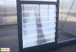 Serre De Jardin En Aluminium Et Polycarbonate Glory 14,7 M² - Grise -Solid || Axi || EXIT TOYS Soldes Boutique serre jardin aluminium polycarbonate glory 14 7 m 9