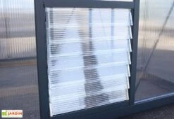 Serre De Jardin En Aluminium Et Polycarbonate Glory 4,7 M² - Grise -Solid || Axi || EXIT TOYS Soldes Boutique serre jardin aluminium polycarbonate glory 4 7 m 8