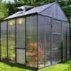 Serre De Jardin En Aluminium Et Polycarbonate Glory 6 M² - Grise -Solid || Axi || EXIT TOYS Soldes Boutique serre jardin aluminium polycarbonate glory 6 m 1