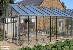 Serre De Jardin En Aluminium Et Verre Trempé Supra 27,8 M² -Solid || Axi || EXIT TOYS Soldes Boutique serre jardin aluminium supra 604x460 cm 3
