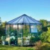 Serre De Jardin En Aluminium, Verre Et Polycarbonate Halls Atrium 9 M² -Solid || Axi || EXIT TOYS Soldes Boutique serre jardin aluminium verre polycarbonate halls atrium 9m 6