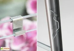 Serre De Jardin En Alu Et Verre Trempé Lams 12,9 M² - Aloé Vert -Solid || Axi || EXIT TOYS Soldes Boutique serre jardin aluminium verre trempe aloe 13m2 vert 4