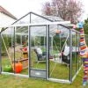 Serre De Jardin En Aluminium Et Verre Trempé Essentia 18,7 M² -Solid || Axi || EXIT TOYS Soldes Boutique serre jardin aluminium verre trempe essentia 187m 2