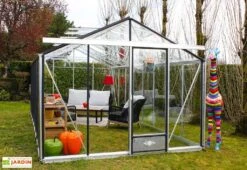 Serre De Jardin En Aluminium Et Verre Trempé Essentia 18,7 M² -Solid || Axi || EXIT TOYS Soldes Boutique serre jardin aluminium verre trempe essentia 187m