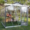 Serre De Jardin En Aluminium Et Verre Trempé Essentia 7,3 M² -Solid || Axi || EXIT TOYS Soldes Boutique serre jardin aluminium verre trempe essentia 73m