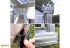 Serre De Jardin En Aluminium Et Verre Trempé Essentia 9 M² -Solid || Axi || EXIT TOYS Soldes Boutique serre jardin aluminium verre trempe essentia 9m 2 1