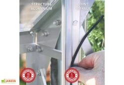 Serre De Jardin En Alu Et Verre Trempé Lams 12,9 M² - Laurus Vert -Solid || Axi || EXIT TOYS Soldes Boutique serre jardin aluminium verre trempe laurus lams 13m2 1 1