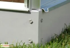 Serre De Jardin En Alu Et Verre Trempé Lams 12,9 M² - Laurus Alu Naturel -Solid || Axi || EXIT TOYS Soldes Boutique serre jardin aluminium verre trempe laurus lams 13m2 brut 1