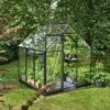 Halls Serre De Jardin En Aluminium Et Verre Trempé Qube 66 Noir 3,9 M² -Solid || Axi || EXIT TOYS Soldes Boutique serre jardin aluminium verre trempe qube 66 noir 39m