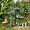 Halls Serre De Jardin En Aluminium Et Verre Trempé Qube 68 Noir 5,1 M²
