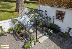 Halls Serre De Jardin En Aluminium Et Verre Trempé Qube 88 (6,6 M²) -Solid || Axi || EXIT TOYS Soldes Boutique serre jardin aluminium verre trempe qube 88 66m 3