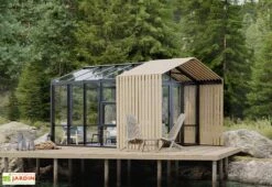 Serre De Jardin En Bois Et Verre Trempé Avec Panneaux Occultants – Mimosas