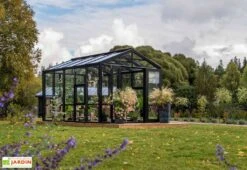 Serre De Jardin En Bois Et Verre Trempé – Myosotis -Solid || Axi || EXIT TOYS Soldes Boutique serre jardin bois verre trempe stali 12m2