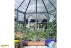 Serre De Jardin Hexagonale Aluminium/Polycarbonate Oasis 3,8 M² -Solid || Axi || EXIT TOYS Soldes Boutique serre jardin hexagonale aluminium polycarbonate oasis 6 1 m 8