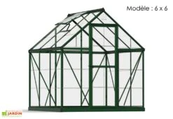 Serre De Jardin Polycarbonate Harmony Palram - Canopia Verte -Solid || Axi || EXIT TOYS Soldes Boutique serre jardin palram canopia harmony green 6x6 1