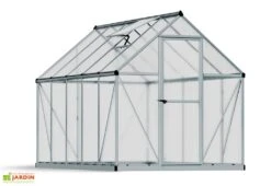Serre De Jardin Grise Polycarbonate Aluminium 3 X 2 M – Mythos 6x10 -Solid || Axi || EXIT TOYS Soldes Boutique serre jardin palram canopia mythos 6x10 1
