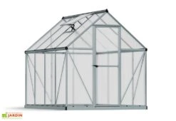 Serre De Jardin Grise Polycarbonate Aluminium 2,5 X 2 M – Mythos 6x8 -Solid || Axi || EXIT TOYS Soldes Boutique serre jardin palram canopia mythos 6x8 2