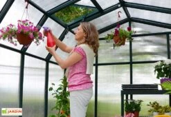 Serre De Jardin Polycarbonate Et PVC 5 X 2,5 M – Hobby Gardener 8x16 -Solid || Axi || EXIT TOYS Soldes Boutique serre jardin palram hobby gardener polycarbonate pvc vert 1