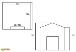 Serre De Jardin En Aluminium Et Polycarbonate – Diamant Gris 126 -Solid || Axi || EXIT TOYS Soldes Boutique serre jardin polycarbonate diamant 126 base acier 190x380x195cm 7m2 5