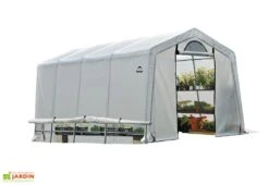 Serre De Jardin Souple Avec Aérations En Polyéthylène Et Acier 18 M²