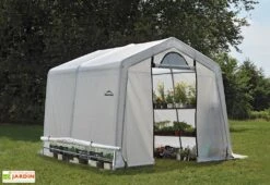 Serre De Jardin Souple Avec Aérations En Polyéthylène Et Acier 9 M² -Solid || Axi || EXIT TOYS Soldes Boutique serre jardin souple 9m2 bache polyethylene 3m 1