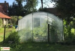 Serre Tunnel Tonneau En Polyéthylène 27 M² - 4 Saisons 9 X 3 M -Solid || Axi || EXIT TOYS Soldes Boutique serre jardin tunnel polyethylene tonneau 4 saisons 3m 2 4