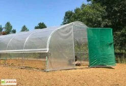 Serre Tunnel Tonneau En Polyéthylène 52,5 M² - 5ème Saison 10,5 X 5 M -Solid || Axi || EXIT TOYS Soldes Boutique serre jardin tunnel polyethylene tonneau 5 saison 5m 1 4