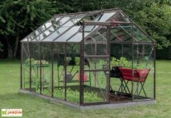 Serre Jardin Aluminium Verre Lily 6,2 M² – Plusieurs Coloris -Solid || Axi || EXIT TOYS Soldes Boutique serre jardin verre aluminium lily introgrow 1