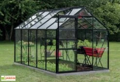 Serre Jardin Aluminium Verre Lily 6,2 M² – Plusieurs Coloris -Solid || Axi || EXIT TOYS Soldes Boutique serre jardin verre aluminium lily introgrow 3