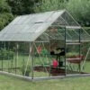 Serre Jardin Aluminium Verre Oliver 9,9 M² – Plusieurs Coloris -Solid || Axi || EXIT TOYS Soldes Boutique serre jardin verre aluminium oliver introgrow 3