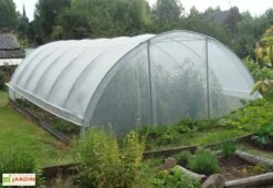 Serre Tunnel Tonneau En Polyéthylène 47 M² - Gothique 10,5 X 4,5 M