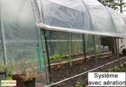 Serre Tunnel Tonneau En Polyéthylène 24 M² - Jardinière 8 X 3 M -Solid || Axi || EXIT TOYS Soldes Boutique serre tunnel jardiniere tonneau polyethylene 3m aerations 3